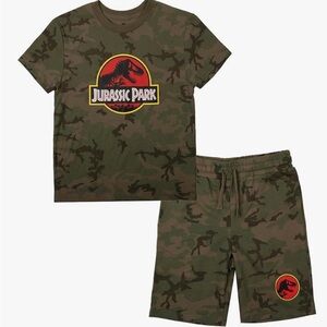 Bioworld Jurassic Park Youth Boys Tee and Short Set